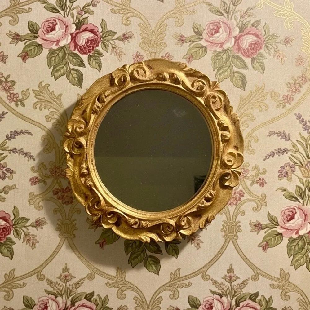 Italian Florentine Hollywood Regency Gold Giltwood Baroque Wall Mirror